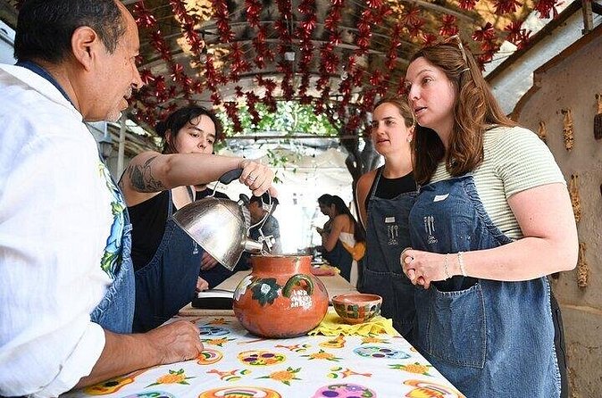 4 Moles Oaxacan Cooking Class with Traditional Cook - Yellow mole: dried chilies, tomatoes, and pumpkin flower tortillas