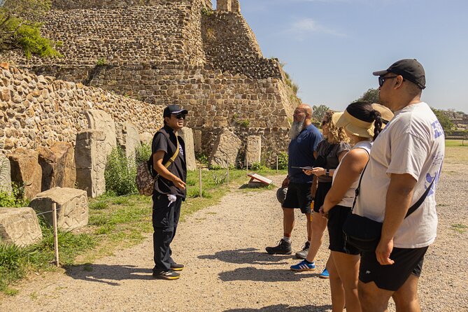 Only Monte Albán Tour - A small group tour (18 max) and the guides: Angel and Miguel