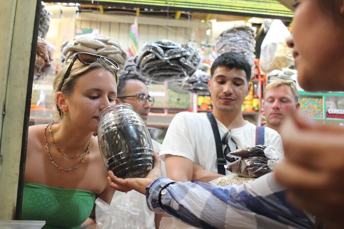 Tour of the historic downtown markets of Oaxaca - Stop 3: Mercado Benito Juárez for tamales, meats, bread, chocolate, quesillo, and more